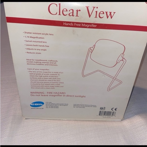 New Coil Clearview Stand Magnifier 1.7x - Picture 3 of 6